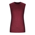 thumbnail image 4 of Timegard Tank Tops Men Solid Color Crewneck Basic Tee Comfy Sleeveless Fitting Casual Shirts Top Athletic, 4 of 5