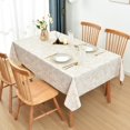 thumbnail image 4 of Fall Sunflower Vinyl Tablecloth Rectangle Plastic PVC Oilcloth Tablecloths Wipeable Table Cloth Cover for Foot Folding Tables Kitchen Dining Room Table Crafting x, 4 of 9