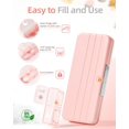 thumbnail image 4 of AM PM Pill Organizer Times A Day Day Pill Box Weekly Pill Organizer Travel with Separate Container Portable Daily Medicine Planner Dispenser Case for Vitamin Fish Oils Supplements, 4 of 9