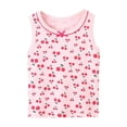 thumbnail image 1 of MIASHUI Débardeurs Graphiques Sans Manches pour Tout-Petites Filles Camisoles pour Enfants Filles, Rouge, 8-9 Ans, 1 of 3