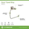 thumbnail image 5 of Symmons 363TR-STN Duro Porte-Serviettes, Nickel Satiné, 5 of 5