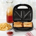 thumbnail image 3 of Mainstays 2 Slice Removable Plates Waffle and Sandwich Maker, Ceramic Nonstick, 750 Watts, 3 of 6