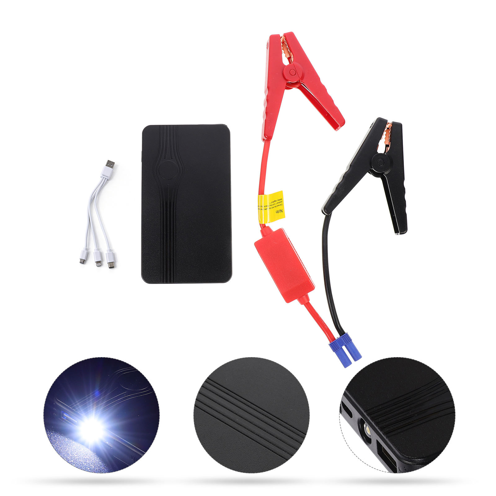 HEANUJJ 1Set Automatic Car Jump Starter 6000mAh Battery Charger for Car Accessories