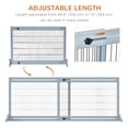 thumbnail image 4 of PawHut Freestanding Pet Gate with 41"-72" Adjustable Length, Grey-Blue, 4 of 10