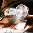 thumbnail image 1 of Limited Time Deal Iumwxz Small Fan Clipable Desktop Small Fan Clip On Fan Room Fan USB Rechargeable Desktop Clip Type Mini Fan Desk Fan Desk Accessories Home Decor, 1 of 6