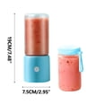 thumbnail image 2 of Handheld Blender, USB Rechargeable Immersion Blender, 6 Blade Personal Smoothie Maker, Portable Mixer for Shakes, Travel, Kitchen, Home Gym, Quiet Operation, Easy Clean, 2 of 4