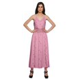 thumbnail image 1 of Moomaya WoMen's Spaghetti Strap Side Slit Dress Plus Size Printed Clothing, 1 of 6
