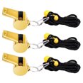 thumbnail image 1 of Stainless Steel Gold Metal Whistle for Referee Outdoor Sports Training Calls, 1 of 4