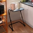 thumbnail image 2 of Homy Casa Portable Folding Utility Cart with Black Matte Surface and Fixed Cup Slot, 2 of 12