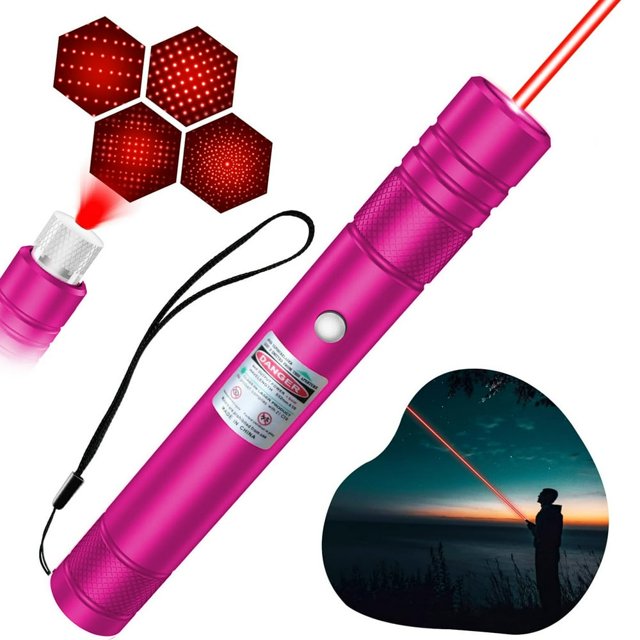 CHUANK Laser Pointer Long Range Red Laser Pointer 2000 Metres Laser Pointer High Power Pen Red Lazer Pointer Rechargeable for Hiking Cat Laser Toy USB Charge