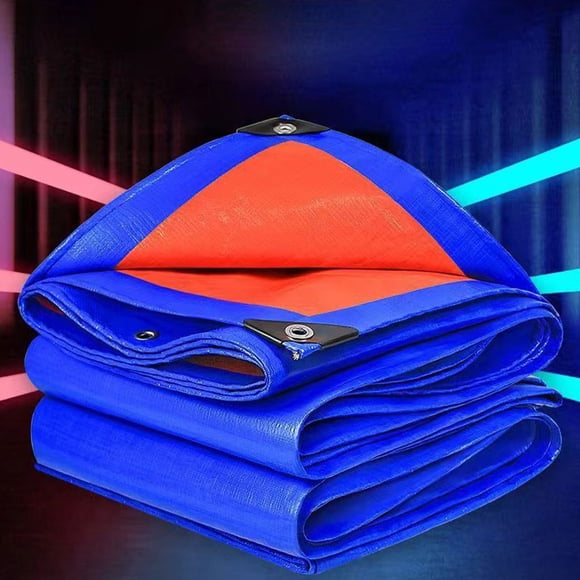 Tarpaulin Waterproof Sun Protection Thickened PE Plastic Oilcloth Double Film Truck Rainproof Cloth Tarpaulin Knife Scraping Cloth