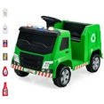 thumbnail image 1 of Gymax 12V Recycling Garbage Truck Electric Ride On Toy Remote w/Recycling Accessories Green, 1 of 10