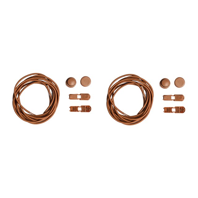 relayinert 2pair Imported Shoelace With Long-lasting Elasticity For Shoes Shoe Laces Shoelaces Prevent Falling Coffee