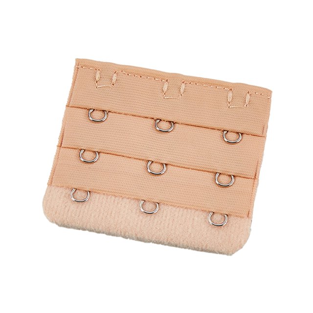 fastboy Extension Bretelles Rallonge de Soutien-Gorge Boucle 3 Crochets Accessoires pour Femmes Pratique Élastique Clips Multicolores Serrés 3 Rangées sous-Vêtements Couleur Chair Dorée