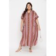 thumbnail image 2 of Oussum Robe Caftans pour Femme Grande Taille Imprimée Longue Maxi à Boutons Robes Caftan, 2 of 7
