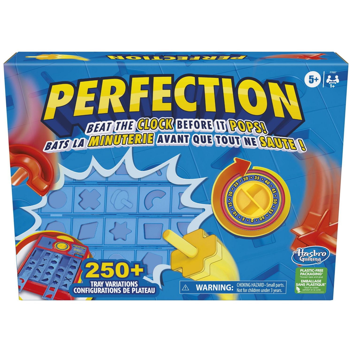Perfection Game for Kids, Pop Up Game, Customize the Tray for Over 250 Combinations