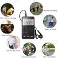 thumbnail image 4 of Mini Radio Stéréo Portable, rechargeable, Récepteur Numérique dsp Am Fm 2 Bandes avec Écouteurs (Noir), 4 of 4