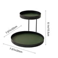 thumbnail image 3 of Amzcrzy Iron Rack Double Layer Tabletop Iron Storage Tray Cosmetics Jewelry Perfume Storage and Display Rack Shoe Rack Dresser Dorm Room Essentials Closet Organizer Storage Cabinet, 3 of 6