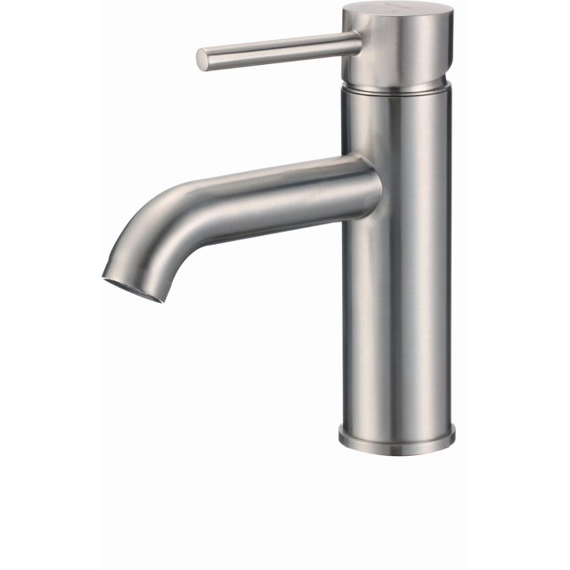 American Imaginations AI-28788 1 Hole CUPC Approved Lead Free Brass Faucet In Brushed Nickel Color