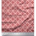 thumbnail image 1 of Soimoi Tissu Poly Georgette Filigrane Damas Imprimé Tissu au Mètre 52 Pouces de Large, 1 of 3