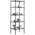 thumbnail image 1 of FDW Shelving 5 Wire Tier Kitchen Storage Cart Rack Units Pantry, Black, 1 of 7