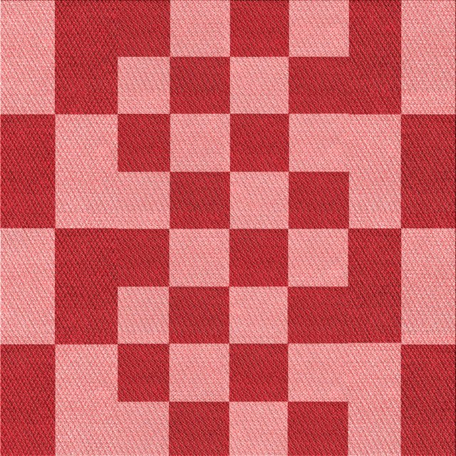 Ahgly Company Machine Washable Indoor Square Transitional Pastel Red Pink Area Rugs, 5' Square