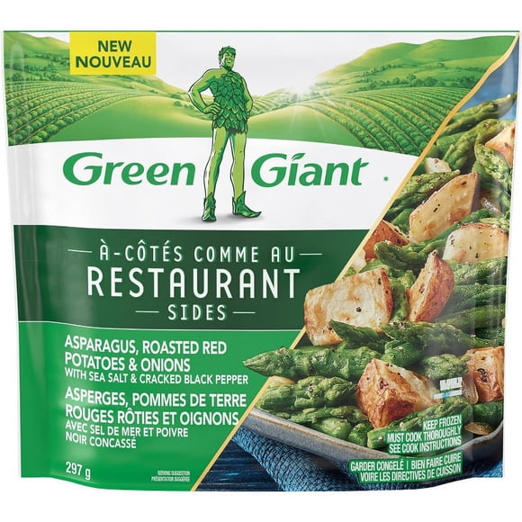 Green Giant Restaurant Sides Asparagus, Roasted Red Potatoes & Onion with Sea Salt & Cracked Pepper, 297 g