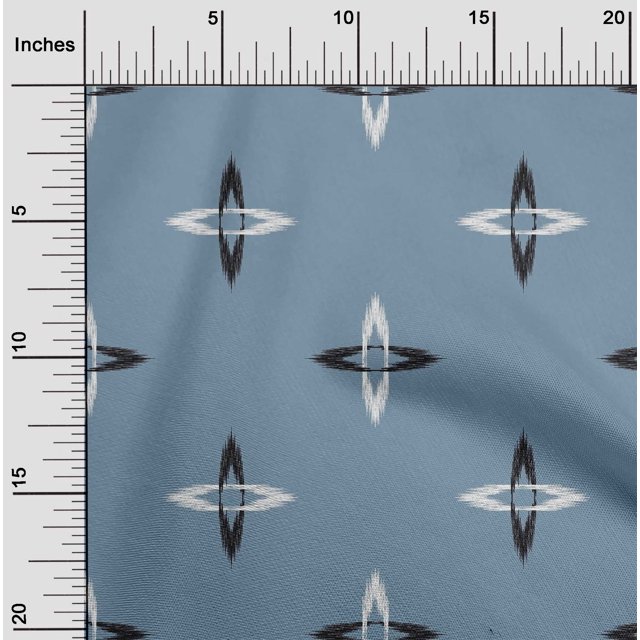 oneOone Viscose Chiffon Fabric Arrow Ikat Printed Craft Fabric BTY 42 Inch Wide