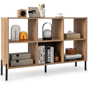 Costway 6 Plateau de rangement Cube Organisateur Bibliothèque Square Cubby Chambre à coucher