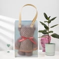 thumbnail image 4 of Ingenious Warp Knitted Pineapple Reseau Towel Gift Bear Towel High Density Fleece Gift INS Style, 4 of 4