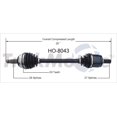 thumbnail image 5 of TrakMotive Arbre d'Axe de CV HO-8043 Premium; Remplacement OEM, 5 of 5