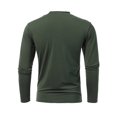 thumbnail image 4 of DPTALR T-shirt Décontracté Uni à Manches Longues pour Hommes avec Col Rond, Chandail à Enfiler et Fermeture Éclair, 4 of 4