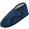thumbnail image 1 of Men's Navy Edema Slipper for Swollen Feet-opens Fully (2XL 14-15), 1 of 4