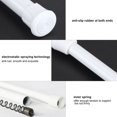 thumbnail image 4 of Shower Curtain Rod, Adjustable Spring Loaded Tension Rod Shower Extendable Curtain Closet Window Rail Pole (11.8in-19.7in), 4 of 9