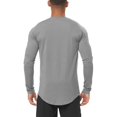 thumbnail image 4 of WEAIXIMIUNG Noël Homme Automne Hiver Décontracté Brossé Col Rond Manches Longues Chemise de Base Haut Blouse, 4 of 9