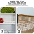 thumbnail image 2 of LOVEVER White 2 Pcs Tinsel Freezer Baskets for Chest Iron Wire Refrigerator, 2 of 6