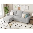 thumbnail image 1 of Homall Canapé Sectionnel Convertible pour Salon, Canapé en L 3 Places avec Méridienne Réversible, Petit Canapé pour Appartement, 1 of 6