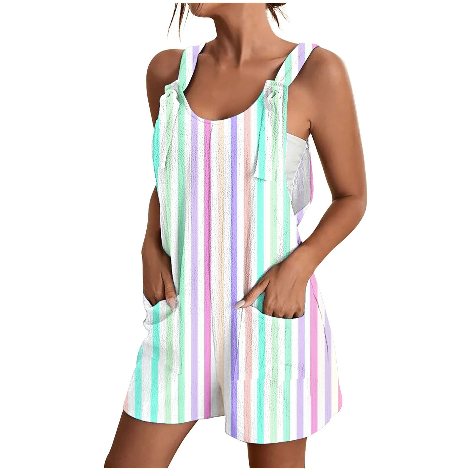 Women's Summer Jumpsuit 2025 – Comfy Chicken Print Romper