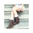 thumbnail image 4 of MAWCLOS Women Winter Boot Plush Lining Snow Boots Lace Up Slip Resistant Warm Shoes Round Toe Work Brown 9, 4 of 7