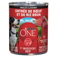 thumbnail image 3 of Purina ONE SmartBlend Moulue Classique Entrée de Boeuf et Riz Brun, Nourriture Humide pour Chiens 368 g, 3 of 6