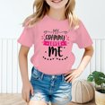 thumbnail image 2 of PMVFHDE Hauts pour Filles T-Shirts Grande Taille pour Fille Hauts Graphiques pour Fille T-Shirts pour Fille Coupe Ample T-Shirts pour Fille Coupe Ample T-Shirt Graphique pour Fille Col Rond Manches Courtes Rose, 5-6 Ans, 2 of 5