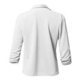 thumbnail image 3 of QIPOPIQ Blazer Léger pour Femmes à Manches Longues, Classique, Drapé, Ouvert à l'Avant (P-5TG) Liquidation, 3 of 6