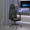 thumbnail image 1 of vidaXL Gaming Chair with Footrest Black Faux Leather, 1 of 5