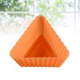 thumbnail image 4 of KAKOWELY Silicone Mini Baking Cup Triangle Reusable Muffin Cake Cupcake Liners Mold (Random Color),2.17"X1.18"X2.17", 4 of 4