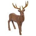 thumbnail image 1 of Truu Design Wooden-Look Polyresin Carved Decorative Deer Sculpture, 1 of 5