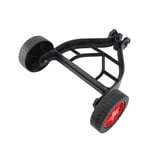Roue auxiliaire d'économie de main-d'oeuvre, conception stable de support, hauteur et angle réglables, compatible avec le trimeur à gazon, pour un travail plus facile de désherbage