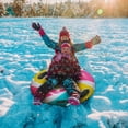 thumbnail image 1 of D Snow Tube For Winter Inflatable 32 Inch Heavy Duty Snow Sleds For Kids And Adults, 1 of 5