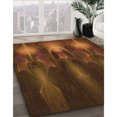 thumbnail image 3 of Ahgly Tapis Rond Lavable en Machine Intérieur Transitionnel Acajou Brun, 8 Pieds Rond, 3 of 7