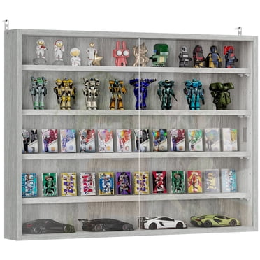 HOMCOM 5-Storey Wall Shelf Display Cabinet, Shot Glass Display Case
