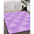 thumbnail image 3 of Ahgly Company Tapis d'Intérieur Lavable en Machine Carré Transitionnel Heliotrope Violet, 7 Pieds Carré, 3 of 7